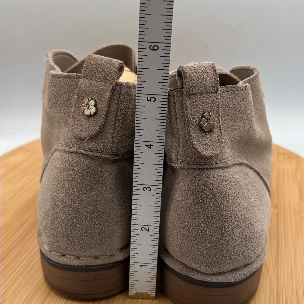 Tommy Bahama Evert Taupe Suede Desert Chukka Booties Women 9.5 Boho festival